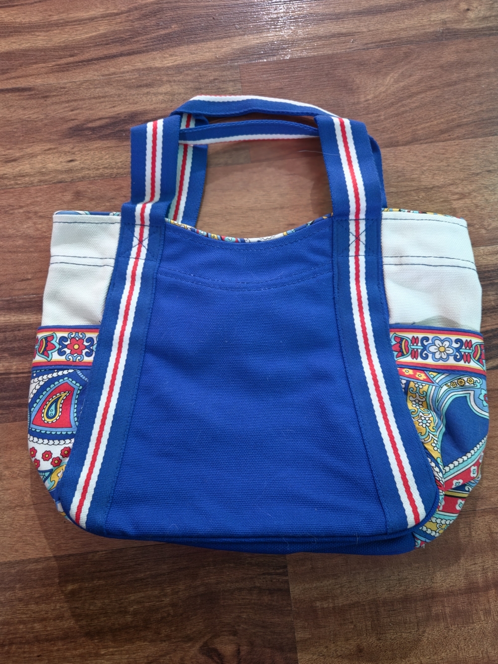 Vera Bradley Small Colorblock Tote Marina Paisley